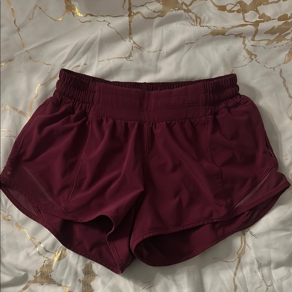 Lululemon burgundy shorts - Picture 1 of 4